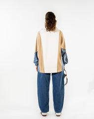 BALLOON DENIM PANTS-DARK BLUE
