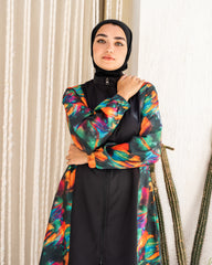 PRINTED LONG SWIMTOP-MIXED ( TOP ONLY )