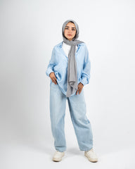 BALLOON DENIM PANT-LIGHT BLUE