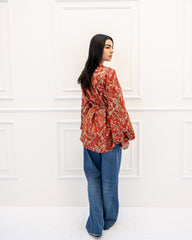 ROYAL BLOUSE-DARK ORANGE