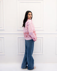 HIGH WAIST STRAIGHT PANTS -LIGHT BLUE
