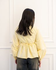 WRAPPED BLOUSE-YELLOW