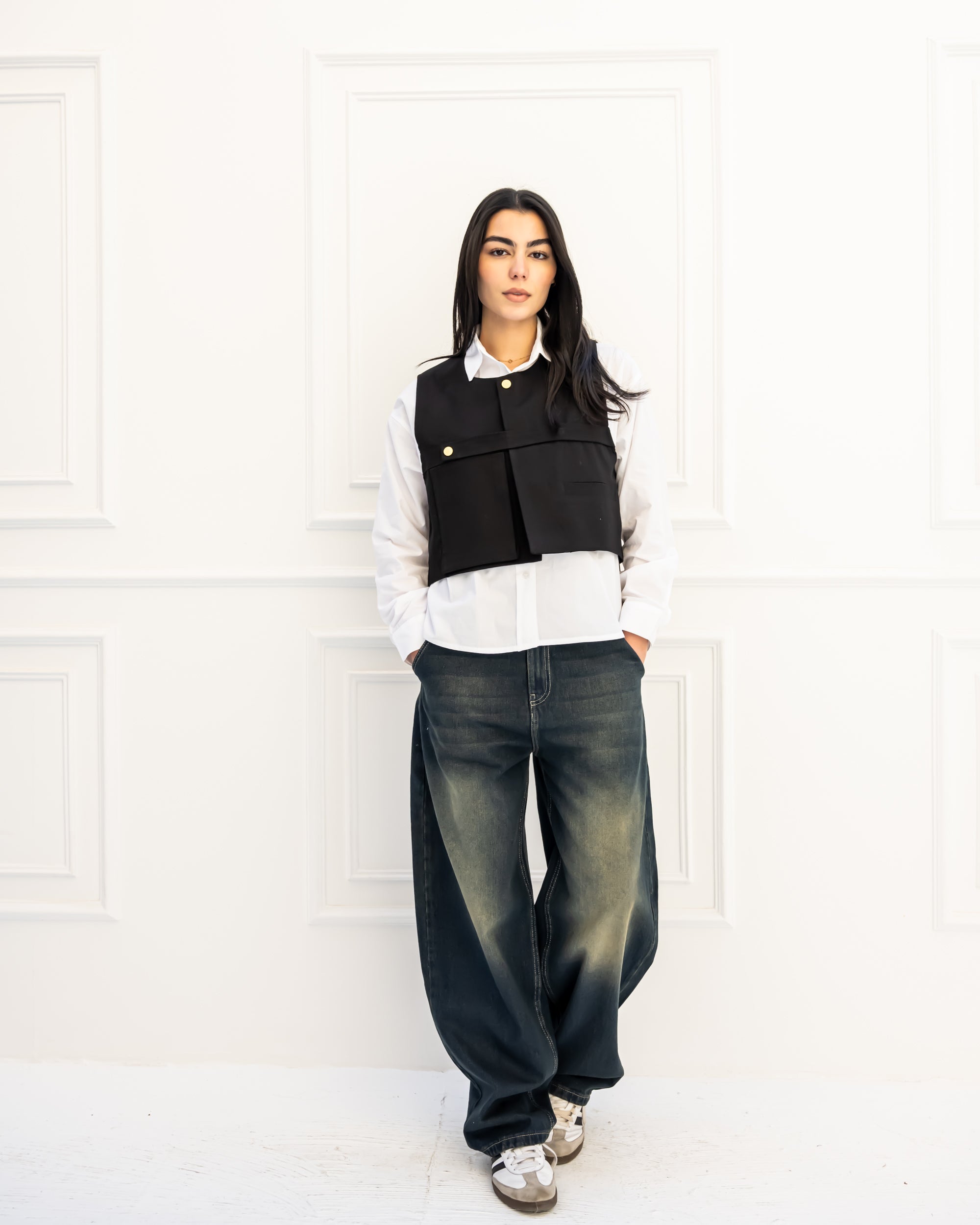 BALLOON DENIM PANT-WASHED BLUE