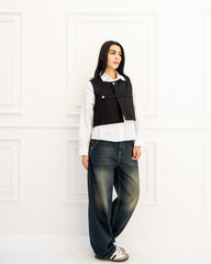 BALLOON DENIM PANT-WASHED BLUE