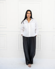 CRINKLE PANTS-BLACK