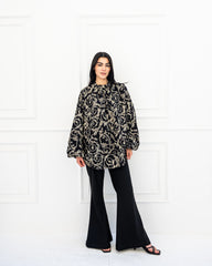 FLARE PANTS-BLACK