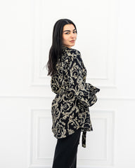 ROYAL BLOUSE-BLACK
