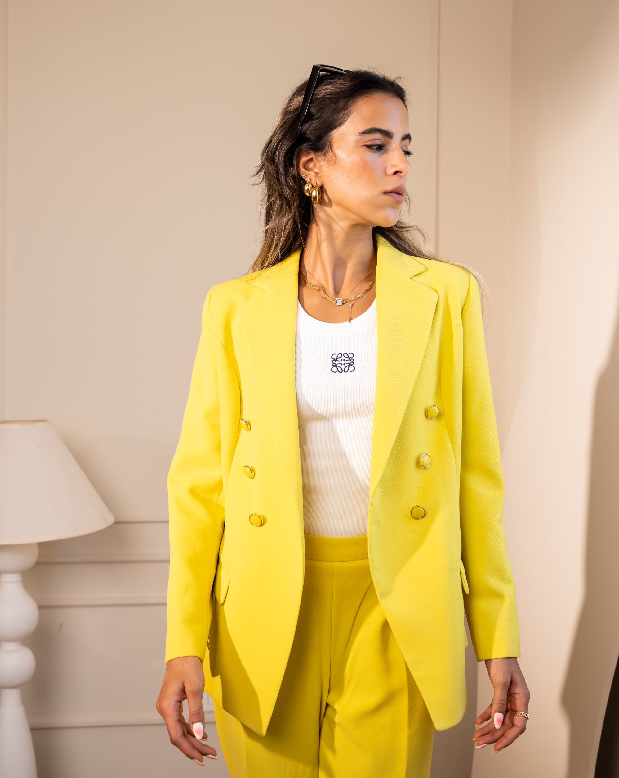 CLASSIC TROUSERS-YELLOW