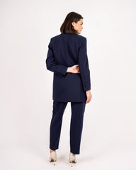FORMAL TROUSERS-BLUE BLACK