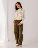 EMBROIDER VEST-BEIGE