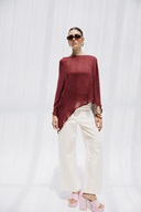Effortless Flow Cape -MAROON
