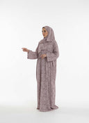 COMFY PRINTED ISDAL -MAROON