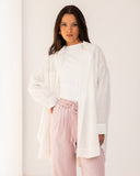 HIGH WAIST WIDE LEG PANTS-PINK