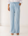 HIGH WAIST WIDE LEG PANTS-BABY BLUE