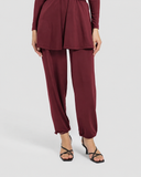WIDE LEG SWIM PANT -MAROON