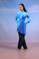 OCEAN BLUE FLOW SWIM TOP-OCEAN BLUE
