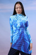 OCEAN BLUE FLOW SWIM TOP-OCEAN BLUE