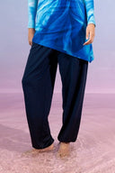 WIDE LEG SWIMPANT-BLUE BLACK