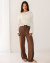OVERSIZED CUTWORK BLOUSE-OFF WHITE