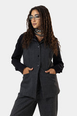 Sleeveless Caroh Vest -BLACK