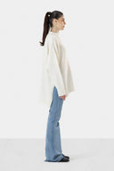LONG KNIT PULLOVER - OFF WHITE