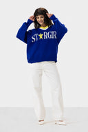 STAR GIRL PULLOVER - BLUE