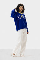 STAR GIRL PULLOVER - BLUE