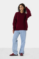 V-NECK KNIT PULLOVER