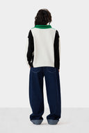 MIXED KNIT PULLOVER