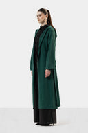 LONG KNIT HOODED CARDIGAN