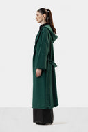 LONG KNIT HOODED CARDIGAN