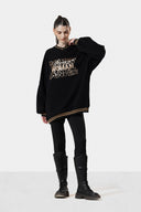 Embroidered Stripped Hoodie