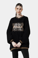 Embroidered Stripped Hoodie