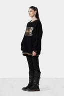 Embroidered Stripped Hoodie