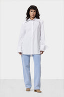 Padded White Shirt - white