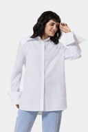 Padded White Shirt - white