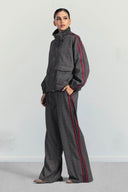 URBAN CHECK JACKET -BROWN