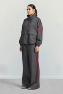 URBAN CHECK JACKET -BROWN