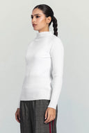 ESSENTIAL RIBBED TOP -OFF WHITE