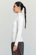 ESSENTIAL RIBBED TOP -OFF WHITE