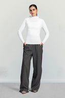 ESSENTIAL RIBBED TOP -OFF WHITE