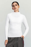 ESSENTIAL RIBBED TOP -OFF WHITE