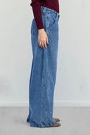 VINTAGE WASH DENIM PANTS -LIGHT BLUE