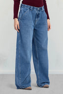 VINTAGE WASH DENIM PANTS -LIGHT BLUE