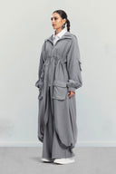 EVORA LONG JACKET -GRAY
