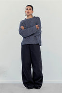 Marlene Knit pullover -GRAY