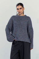 Marlene Knit pullover -GRAY