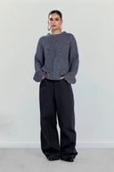 Marlene Knit pullover -GRAY