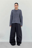 Marlene Knit pullover -GRAY