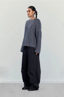 Marlene Knit pullover -GRAY